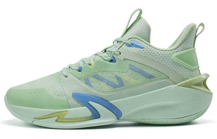 XTEP Light Feather 2 V2 Basketball Shoes Men's Low Top Forest Green