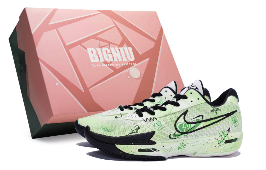 Nike Nike Air Zoom G.T. Cut Academy 811 Manufacturing, Heartbeat Surround Green, Special Shoe Box Low top Basketball Shoes