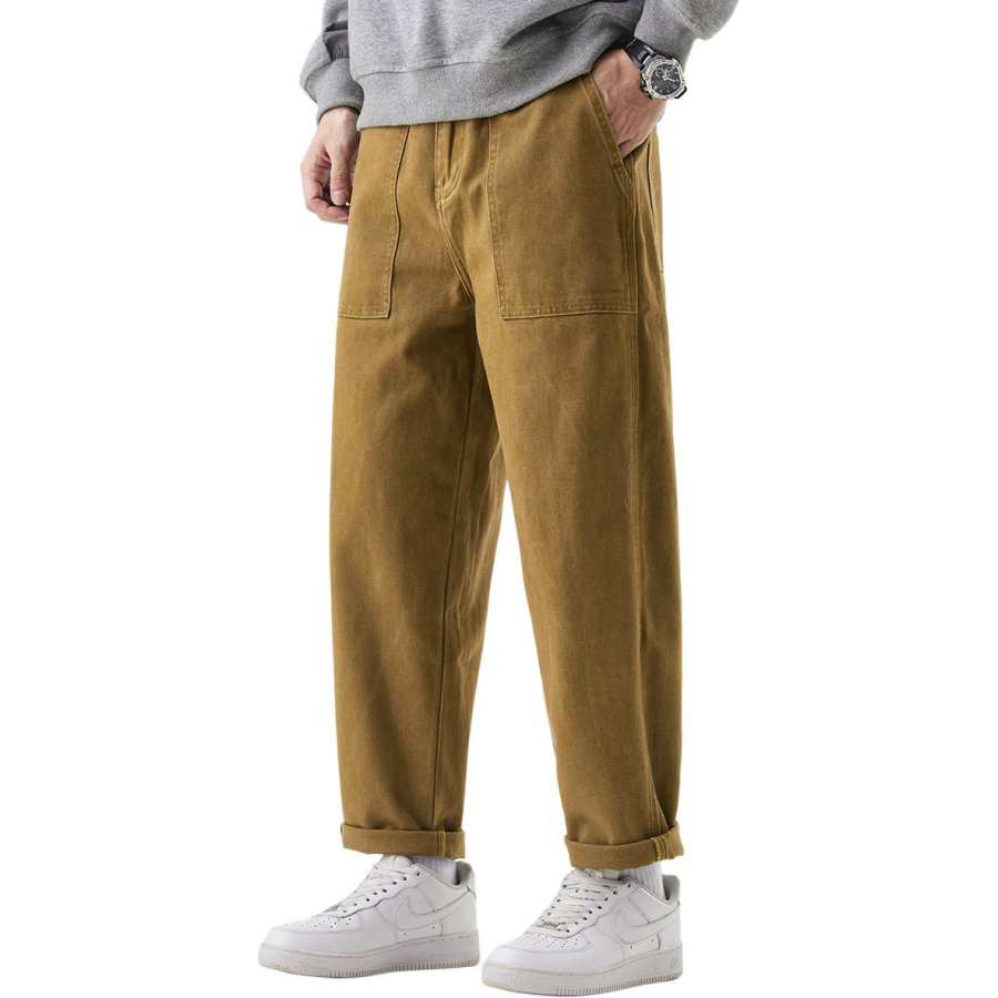Tonlion Casual Pants Unisex Moderate Harem Pants