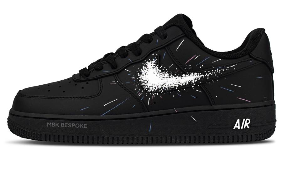 Nike Nike Air Force 1 Dark Night Star Blast Abrasion Resistant Abrasion Resistant Low top Skateboard Shoes Women's