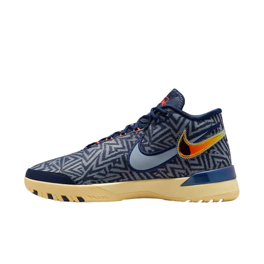 Nike Nike LeBron NXXT Genisus Abrasion Resistant Mid top Basketball Shoes Unisex Marine Blue