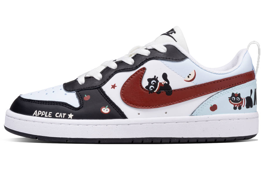 Nike Nike Court Borough Meow Fruit Adventure Synthetic Leather Abrasion Resistant Low top Skateboard Shoes Unisex