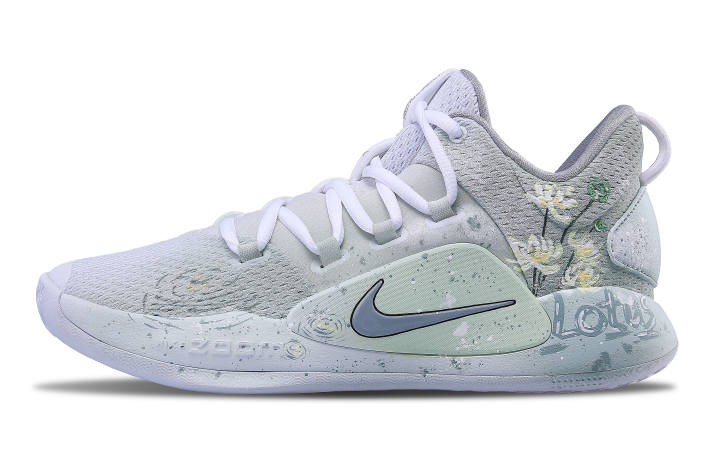 Nike Nike Hyperdunk X Green Lotus Cushioning Slip Resistant Abrasion Resistant Low top Basketball Shoes Men's Light Green