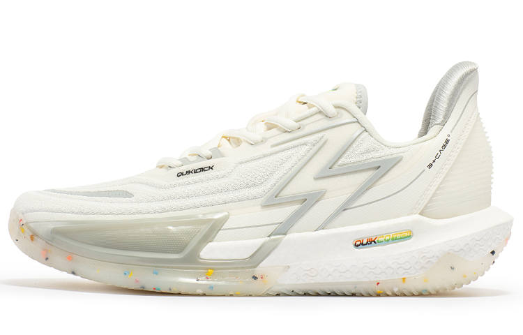 361° BIG3 4.0 Quick Pro Basketball Shoes Men's Low Top White/Gray
