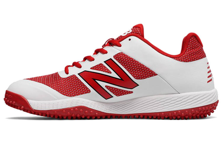 New Balance New Balance 4040 V4 Turf Baseball Fabric Low top Basketball Shoes Men's Red White