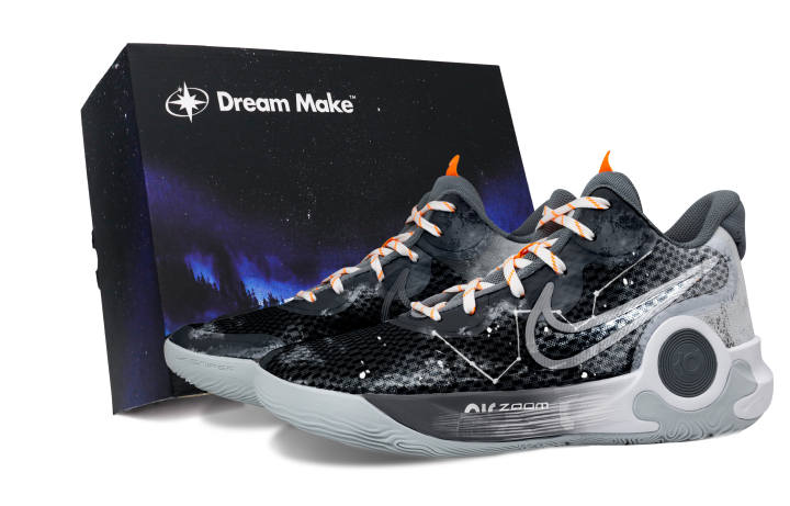 Nike Nike KD Trey 5 IX Cushioning Breathable Mid top Basketball Shoes Unisex Black Gray