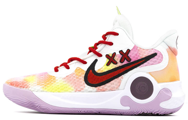 Nike Nike KD Trey 5 IX Mid top Vintage Basketball Shoes Unisex White Purple