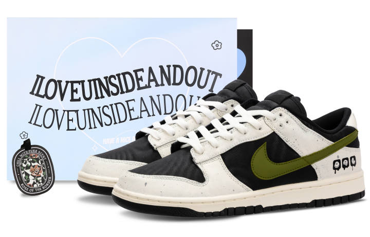 Nike Nike Dunk Rap Panda Low top Skateboard Shoes Men's Black White