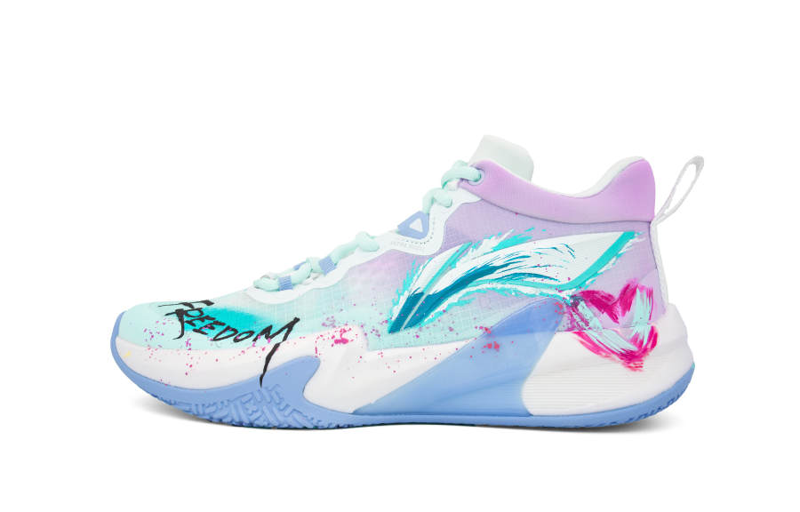 Li-Ning Li Ning Light Speed 1.5 Cushioning, Wear Resistant Low top Basketball Shoes Men's Sky Blue