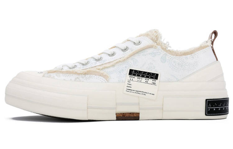 XVESSEL VESSEL G.O.P. Lows Paisley Flourescence Low top Canvas Shoes Unisex White