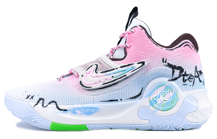 Nike Nike KD Trey 5 X Abrasion Resistant Low top Basketball Shoes Men's Blue Pink