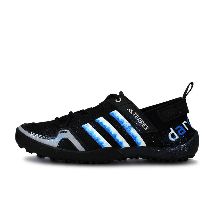 Adidas Adidas Terrex Daroga Obsidian, Hand Drawn, Graffiti Fabric Comfortable Cushioning Breathable Low top Hiking Shoes Men's