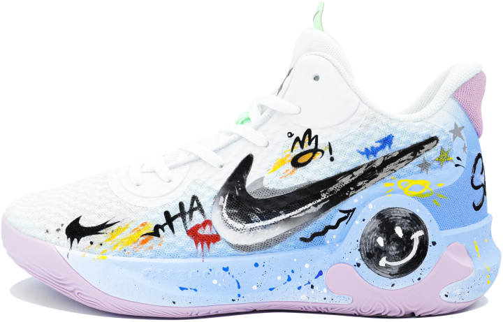 Nike Nike KD Trey 5 IX Fun Graffiti, Distressed Cushioning Slip Resistant Abrasion Resistant