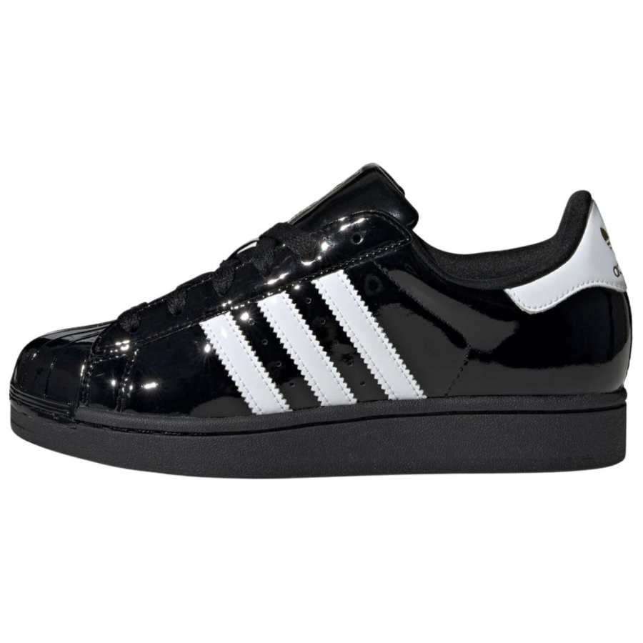 Adidas Originals Superstar 2 Patent Leather Low top Skateboard Shoes Women's Black