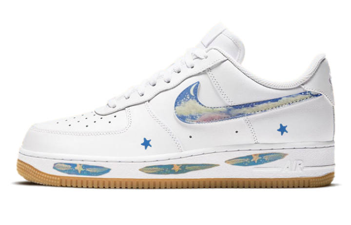 Nike Nike Air Force 1 Skateboard Shoes Men's Low Top Blue/White