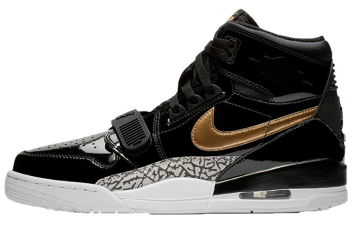 Jordan Jordan Legacy 312 Black Gold Patent