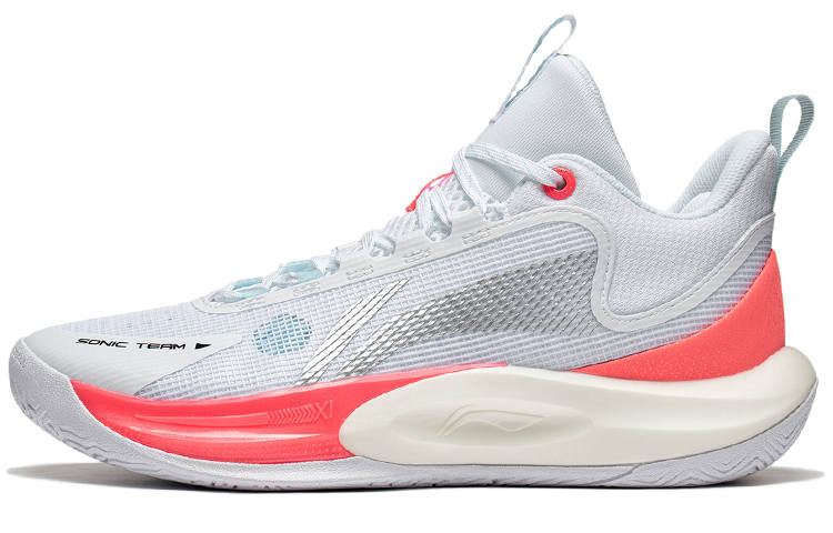 Li-Ning Li Ning SONIC Team Comfortable Slip Resistant, Abrasion Resistant, Support, Rebound Mid top Basketball Shoes Men's