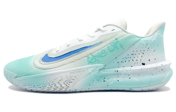 Nike Nike Precision 7 Abrasion Resistant Low top Basketball Shoes Men's Mint Green