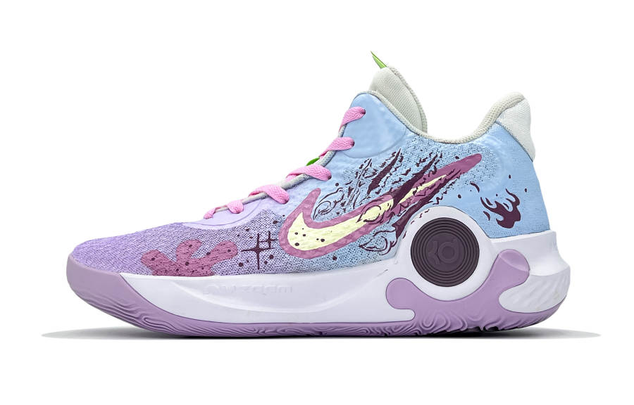 Nike Nike KD Trey 5 IX Mid top Vintage Basketball Shoes Unisex White Purple