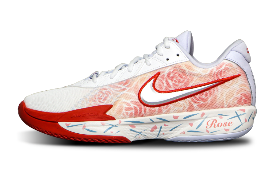 Nike Nike Air Zoom G.T. Cut Academy Slip Resistant Abrasion Resistant Low top Basketball Shoes Unisex White Pink