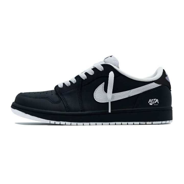 Jordan Jordan Air Jordan 1 Skateboard Shoes Unisex Black Silver