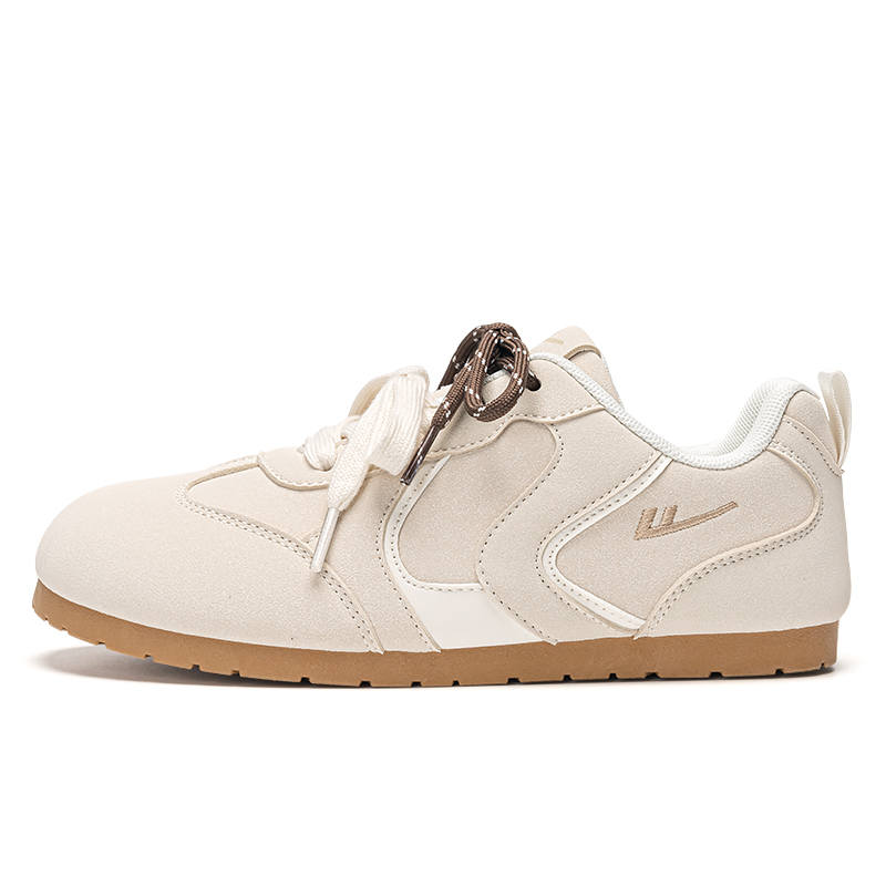 Warrior Casual Shoes Abrasion Resistant, Lightweight, And Breathable Low top Skateboard Shoes Women's Beige