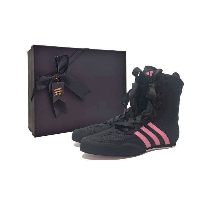 Adidas Adidas Box Hog 2.0 High top Training Shoes Unisex Black Pink