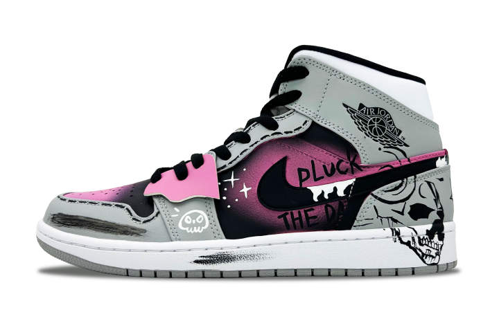 Jordan Jordan Air Jordan 1 Synthetic Leather, Split Cow Leather Cushioning Slip Resistant Abrasion Resistant Mid top