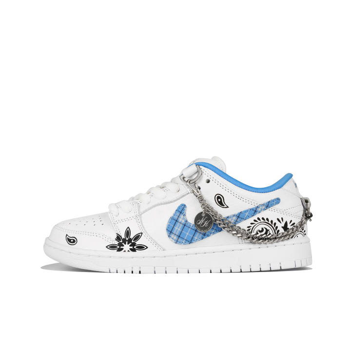 Nike Nike Dunk SB Cushioning Low top Skateboard Shoes Unisex White Blue