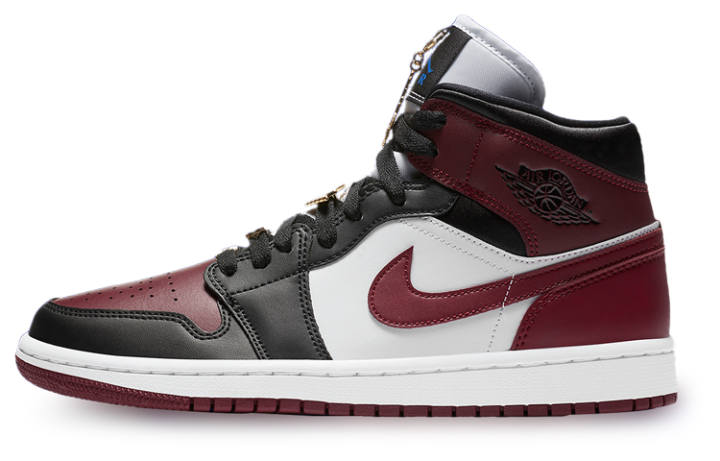 Jordan Jordan 1 Mid Se Black Dark Beetroot Women's