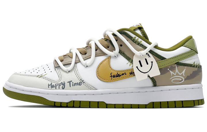 Nike Nike Dunk Leather Slip Resistant Abrasion Resistant Slip Resistant Abrasion Resistant Low top Skateboard Shoes Men's