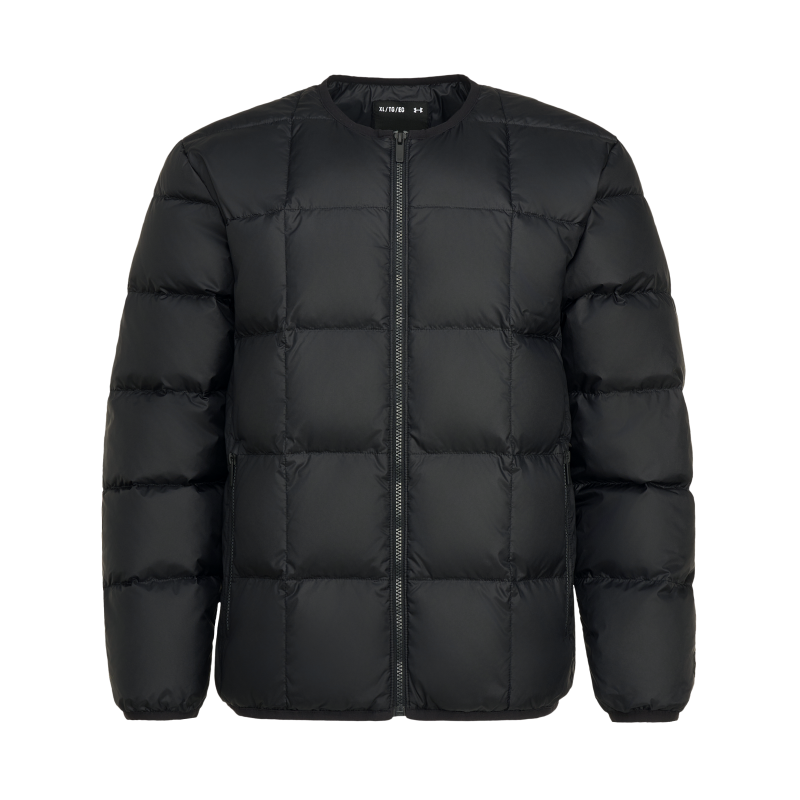 Under Armour Under Armour Down Jackets Men's Black Crew Neck Moderate