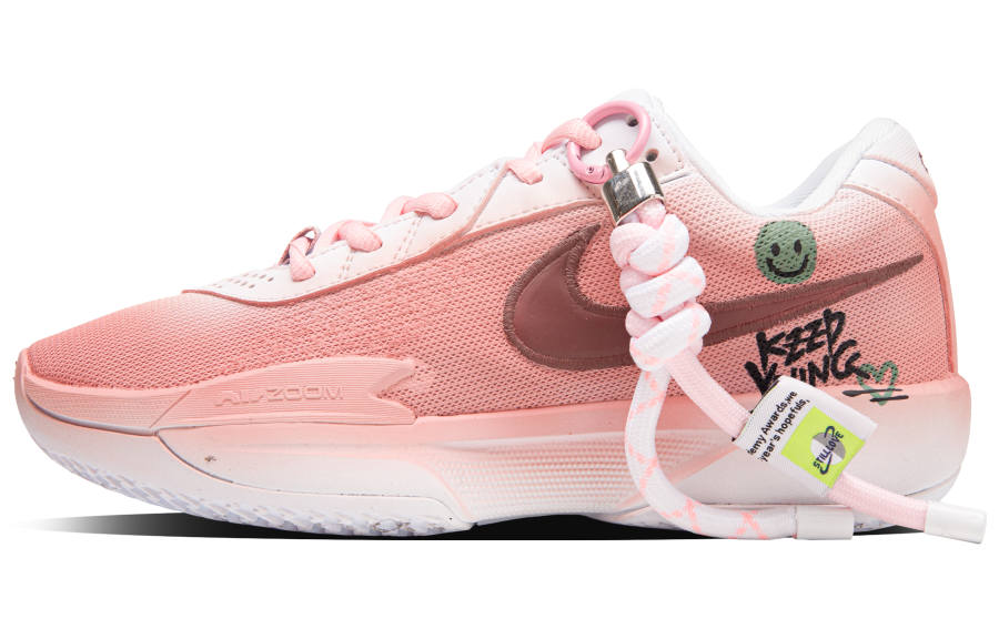 Nike Nike Air Zoom G.T. Cut Academy Pink Mist Abrasion Resistant Low top Basketball Shoes Unisex Pastel Pink