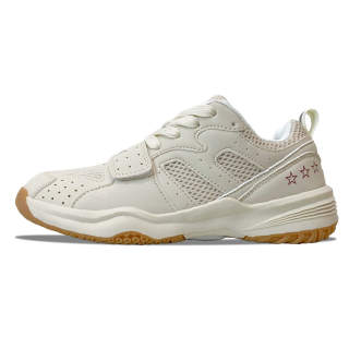 MQGAII Slip Resistant, Abrasion Resistant, Breathable Low top Vintage Basketball Shoes Women's Beige Yellow