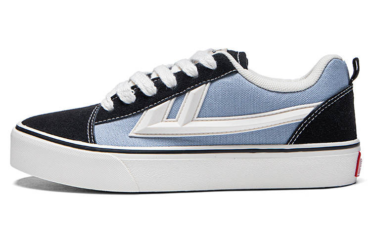 Warrior Athleisure Wear resistant And Lightweight Low top Canvas Shoes Unisex Black Blue