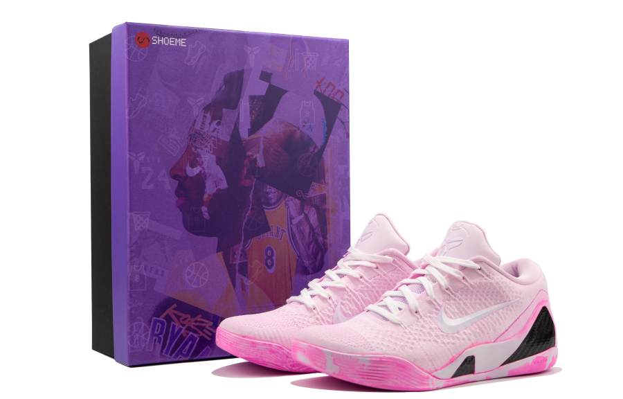 Nike Nike Kobe 9 Elite Low Protro'Halo Cushioning Anti-Slip And Wear-Resistant Grip Low-Top Basketball Shoes Unisex Pink