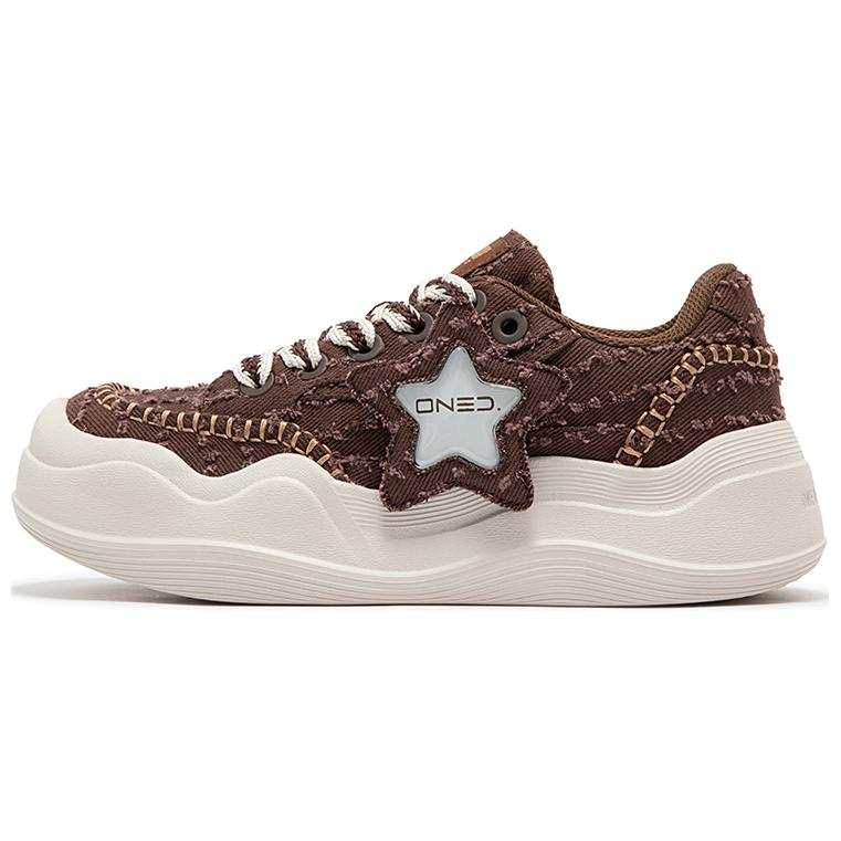 361° Slip Resistant Abrasion Resistant Low top Skateboard Shoes Women's Brown