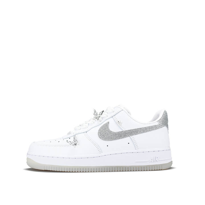 Nike Nike Air Force 1 Low top Skateboard Shoes Women's Silver White