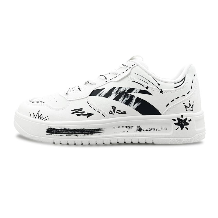Anta Slip Resistant Cushioning Low top Skateboard Shoes Men's Black White