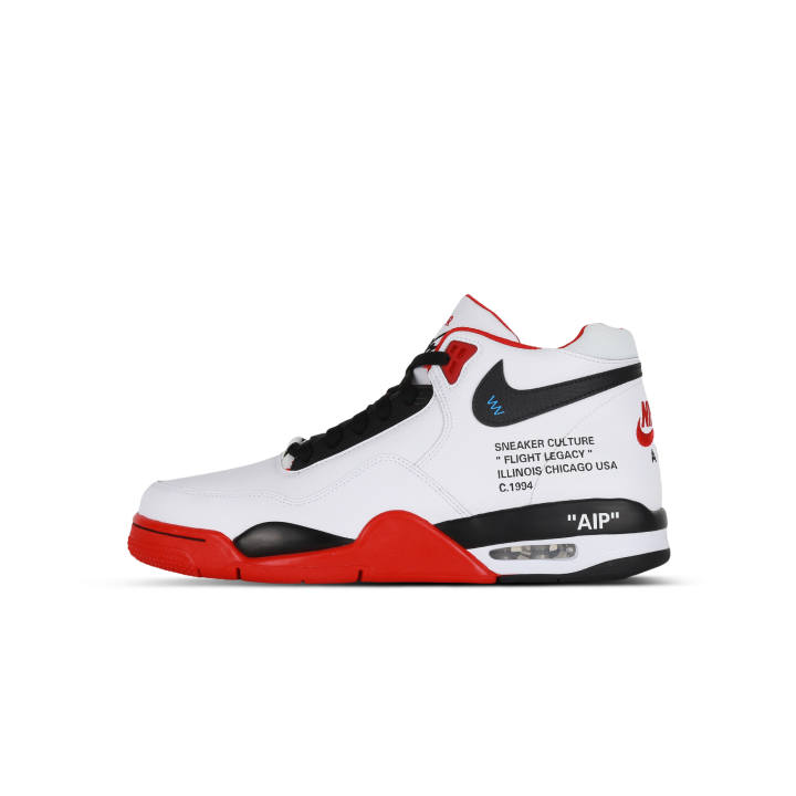 Nike Nike Flight Legacy Chicago Cushioning Abrasion Resistant Coverage Mid top Vintage Basketball Shoes Unisex Red Black