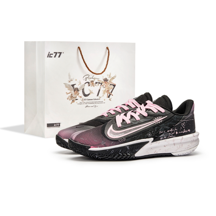 Nike Nike Precision 7 Low top Basketball Shoes Men's Black Pink