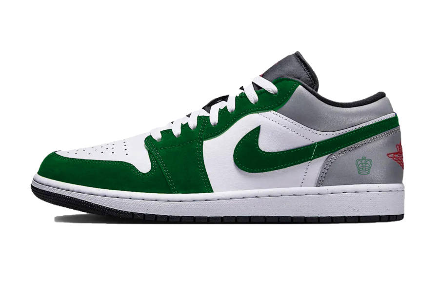 Jordan Jordan Air Jordan 1 Evergreen Crown Cushioning Abrasion Resistant Cushioning, Wear Resistant Low top