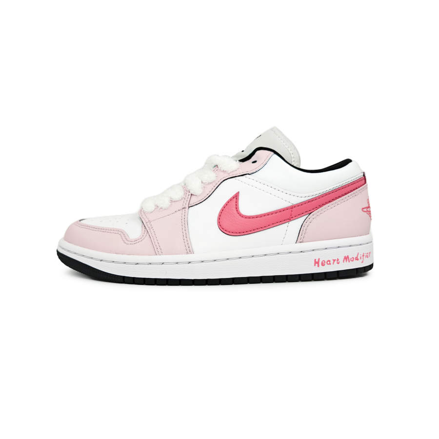 Jordan Jordan Air Jordan 1 Slip Resistant Abrasion Resistant Low top Skateboard Shoes Women's Pink