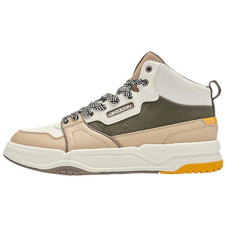 QIAODAN Starry HI Synthetic Leather Slip Resistant Abrasion Resistant Slip Resistant Abrasion Resistant High top