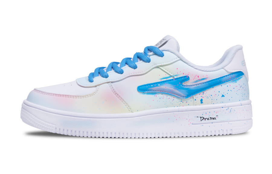Erke Skateboard Coverage Thermal Slip Resistant Low top Skateboard Shoes Women's Blue