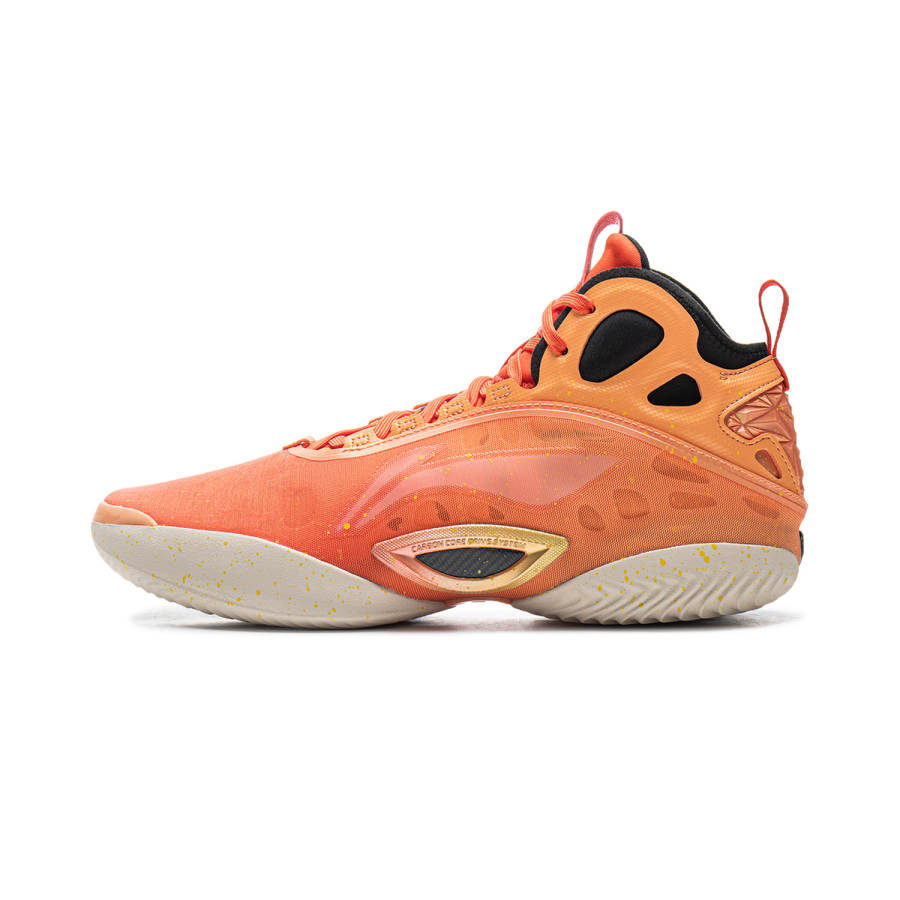 Li-Ning Li Ning Yushuai 19 Carbon Core Basketball Shoes Men's Mid Top Orange