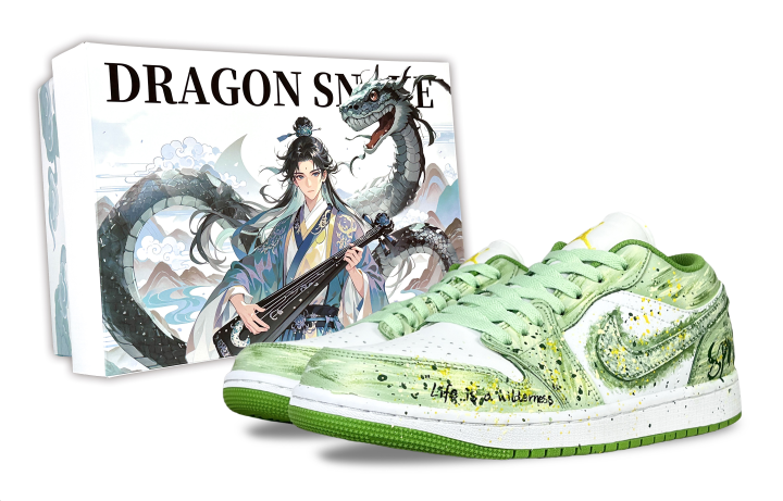 Jordan Jordan Air Jordan 1 Spring Harmony And Bright Scenery, Special Box Cushioning Slip Resistant Low top