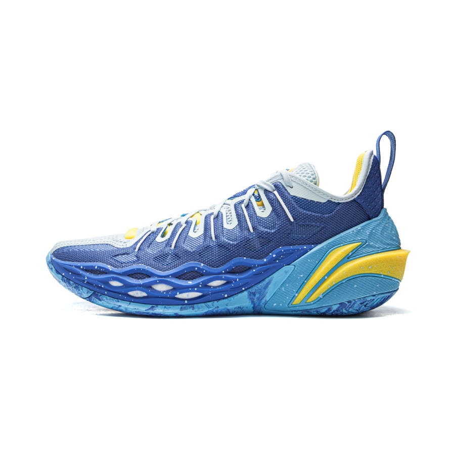 Li-Ning Li Ning Buckets Cushioning Slip Resistant Breathable Low top Basketball Shoes Men's Blue