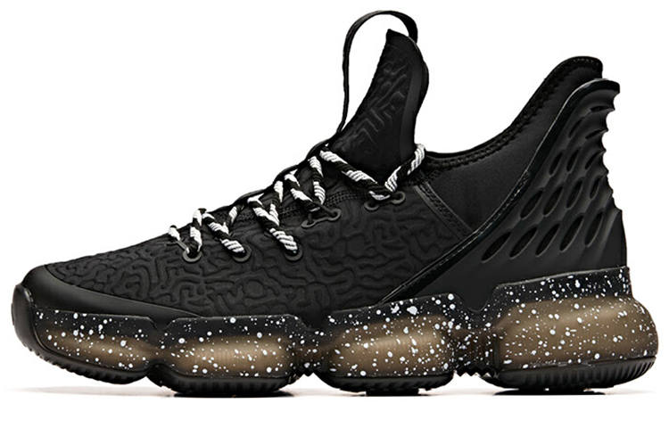 Anta Sky 2 Cushioning Slip Resistant Abrasion Resistant Low top Basketball Shoes Men's Black White