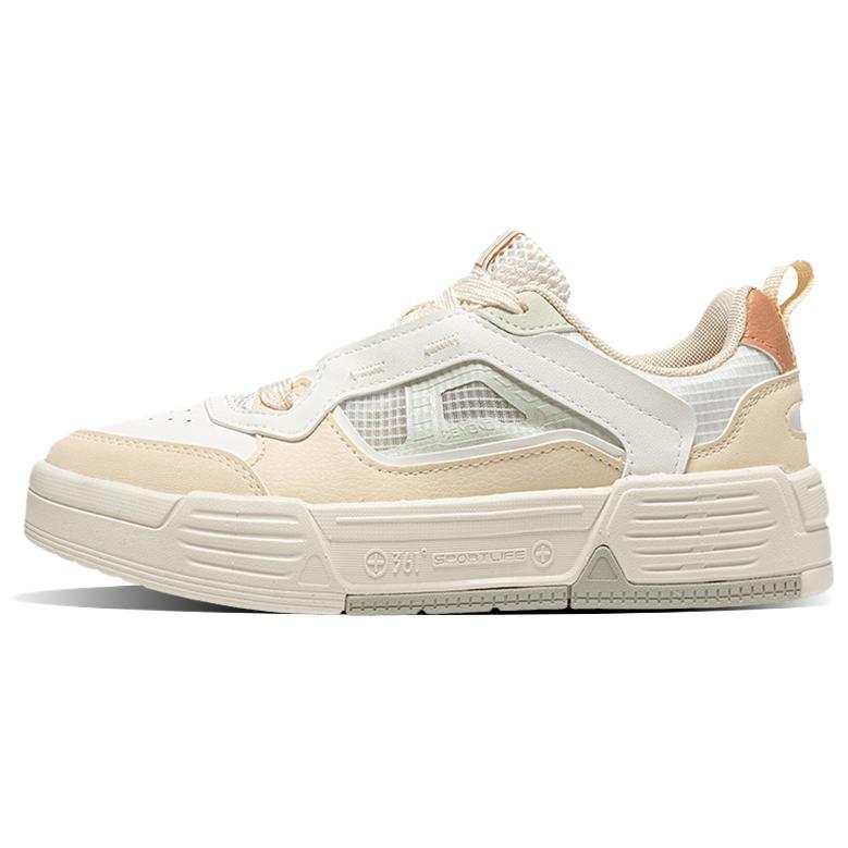 361° Slip Resistant, Abrasion Resistant, Lightweight Low top Skateboard Shoes Women's Ecru